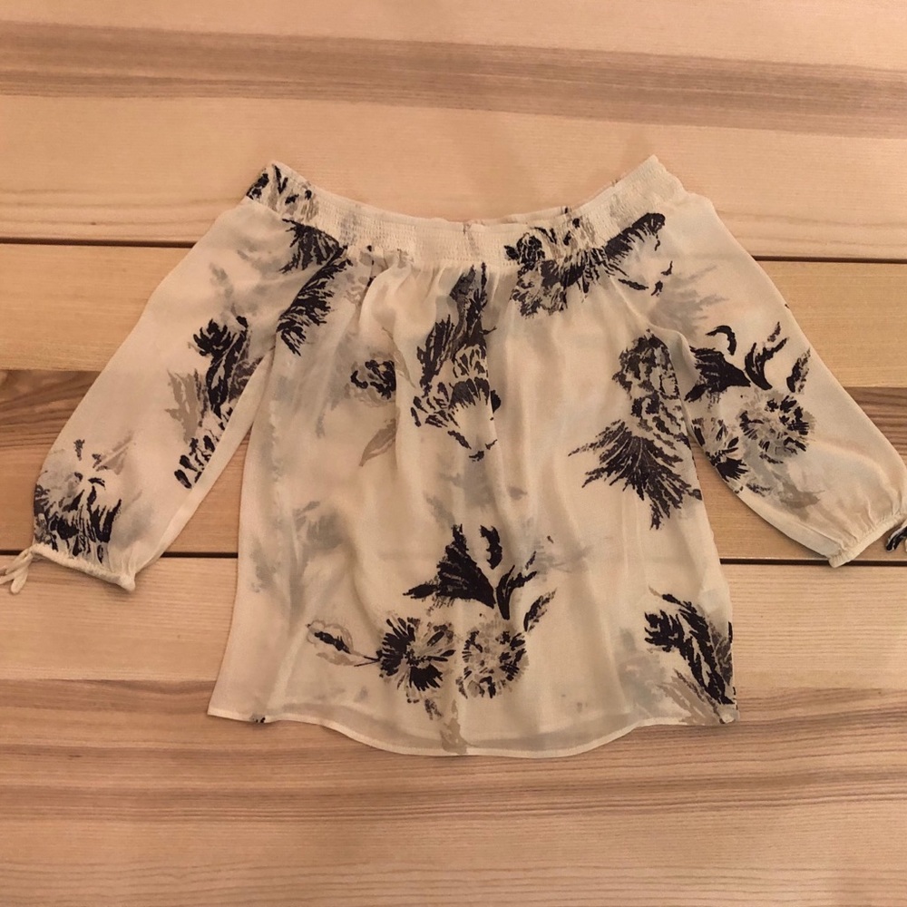 Off the shoulder floral top